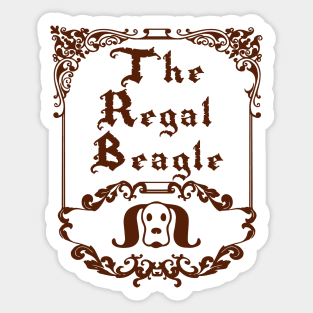 Regal Beagle Menu 1977 Sticker